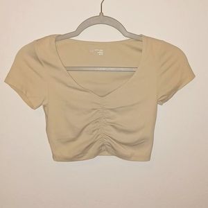 NWT Aerie Real Me Ruched T-Shirt | Size XS